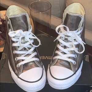 Converse Sneakers (Metallic Green)